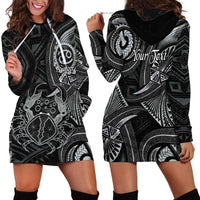 Personalised Polynesia Zodiac Cancer Hoodie Dress Galaxy Polynesian Pattern Chest Tattoo Style LT14 - Polynesian Pride