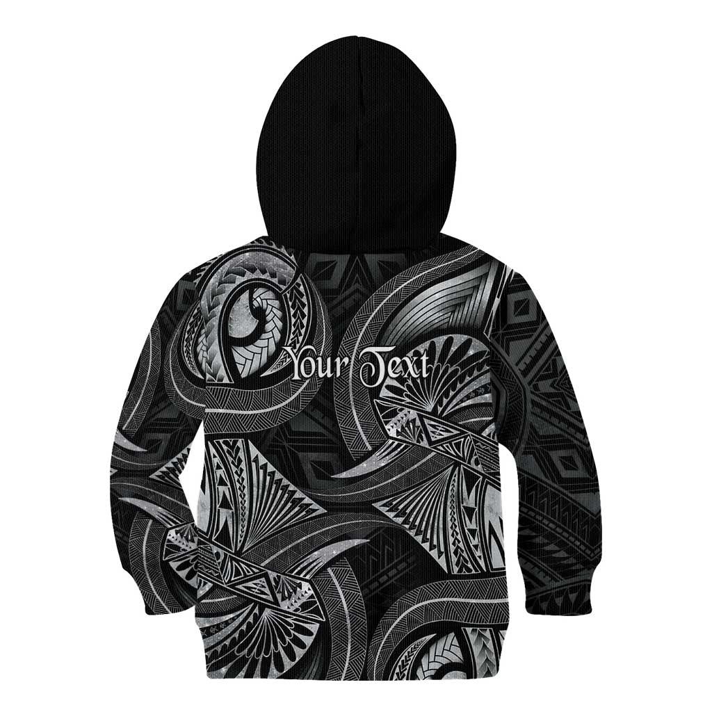 Personalised Polynesia Zodiac Cancer Kid Hoodie Galaxy Polynesian Pattern Chest Tattoo Style LT14 - Polynesian Pride