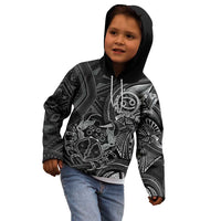 Personalised Polynesia Zodiac Cancer Kid Hoodie Galaxy Polynesian Pattern Chest Tattoo Style LT14 - Polynesian Pride