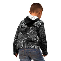 Personalised Polynesia Zodiac Cancer Kid Hoodie Galaxy Polynesian Pattern Chest Tattoo Style LT14 - Polynesian Pride
