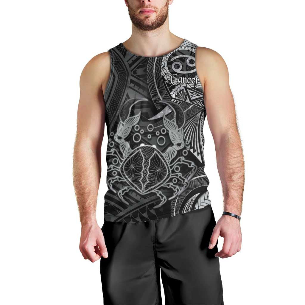 Personalised Polynesia Zodiac Cancer Men Tank Top Galaxy Polynesian Pattern Chest Tattoo Style LT14 - Polynesian Pride