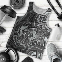 Personalised Polynesia Zodiac Cancer Men Tank Top Galaxy Polynesian Pattern Chest Tattoo Style LT14 - Polynesian Pride
