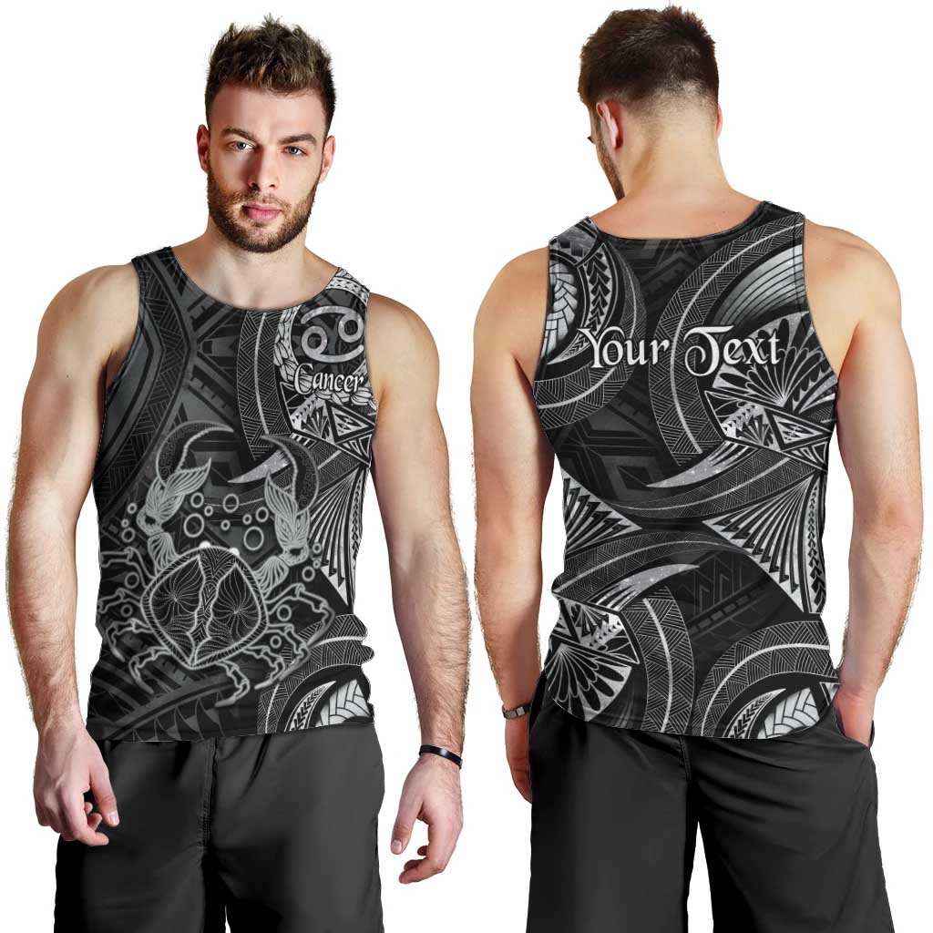 Personalised Polynesia Zodiac Cancer Men Tank Top Galaxy Polynesian Pattern Chest Tattoo Style LT14 - Polynesian Pride