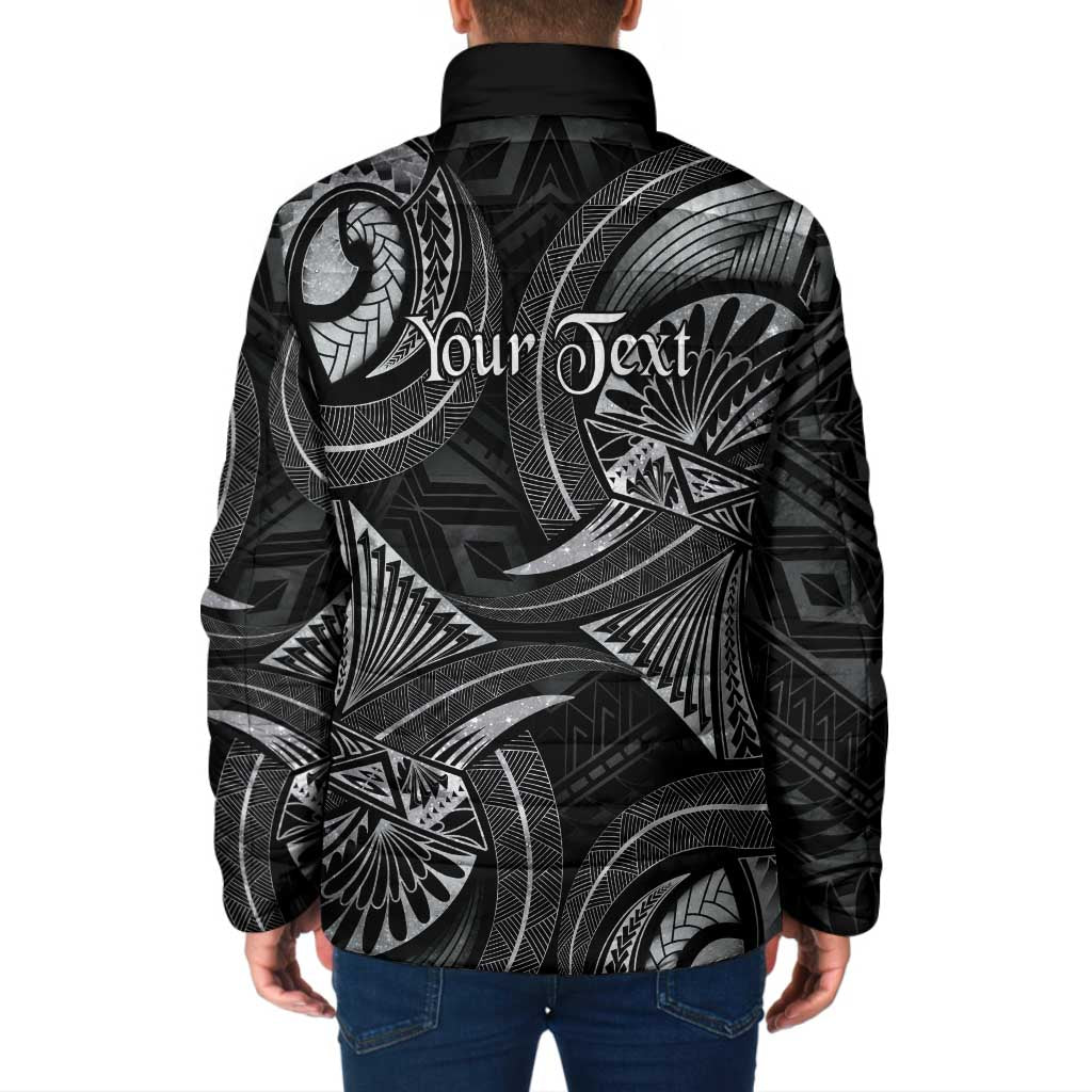Personalised Polynesia Zodiac Cancer Padded Jacket Galaxy Polynesian Pattern Chest Tattoo Style LT14 - Polynesian Pride