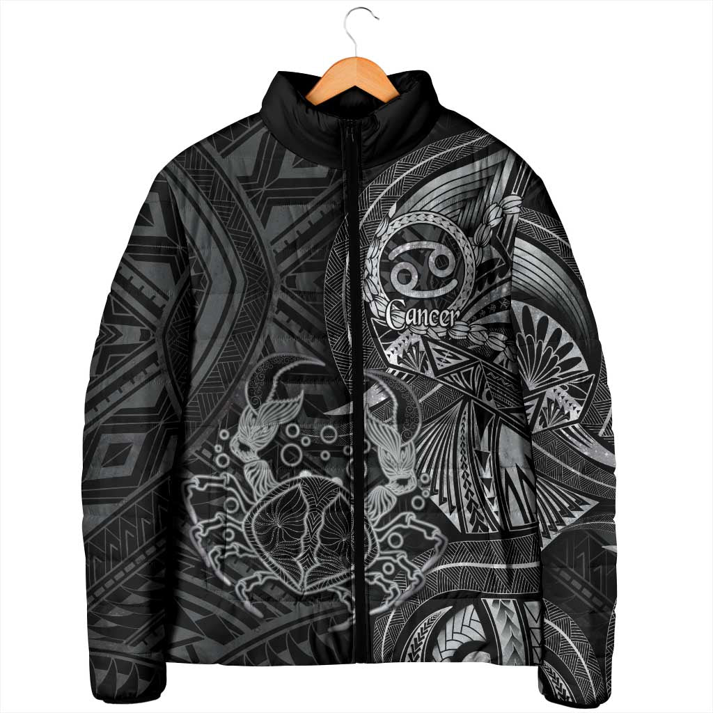 Personalised Polynesia Zodiac Cancer Padded Jacket Galaxy Polynesian Pattern Chest Tattoo Style LT14 - Polynesian Pride