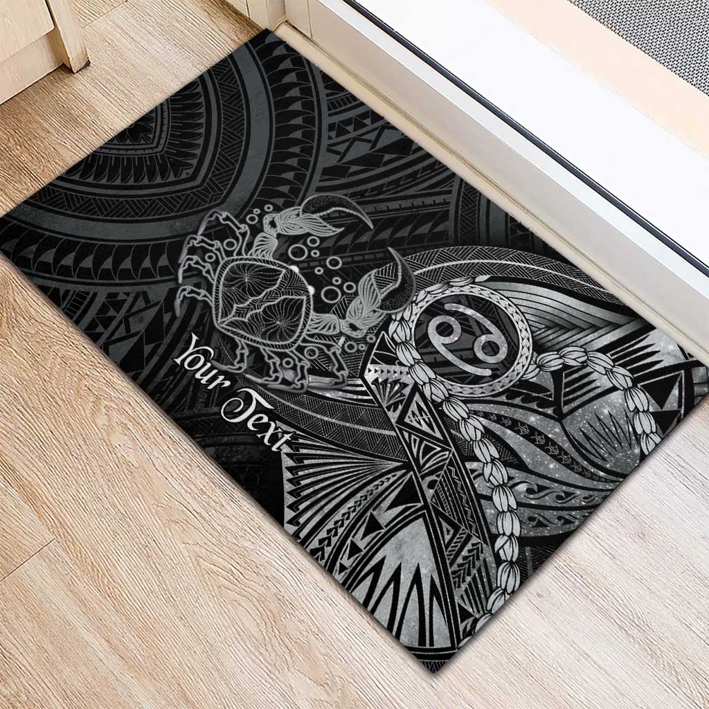 Personalised Polynesia Zodiac Cancer Rubber Doormat Galaxy Polynesian Pattern Chest Tattoo Style LT14 - Polynesian Pride