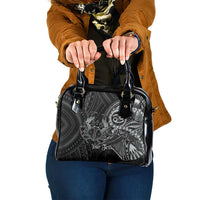 Personalised Polynesia Zodiac Cancer Shoulder Handbag Galaxy Polynesian Pattern Chest Tattoo Style LT14 One Size Black - Polynesian Pride