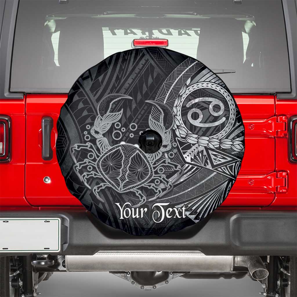 Personalised Polynesia Zodiac Cancer Spare Tire Cover Galaxy Polynesian Pattern Chest Tattoo Style LT14 - Polynesian Pride