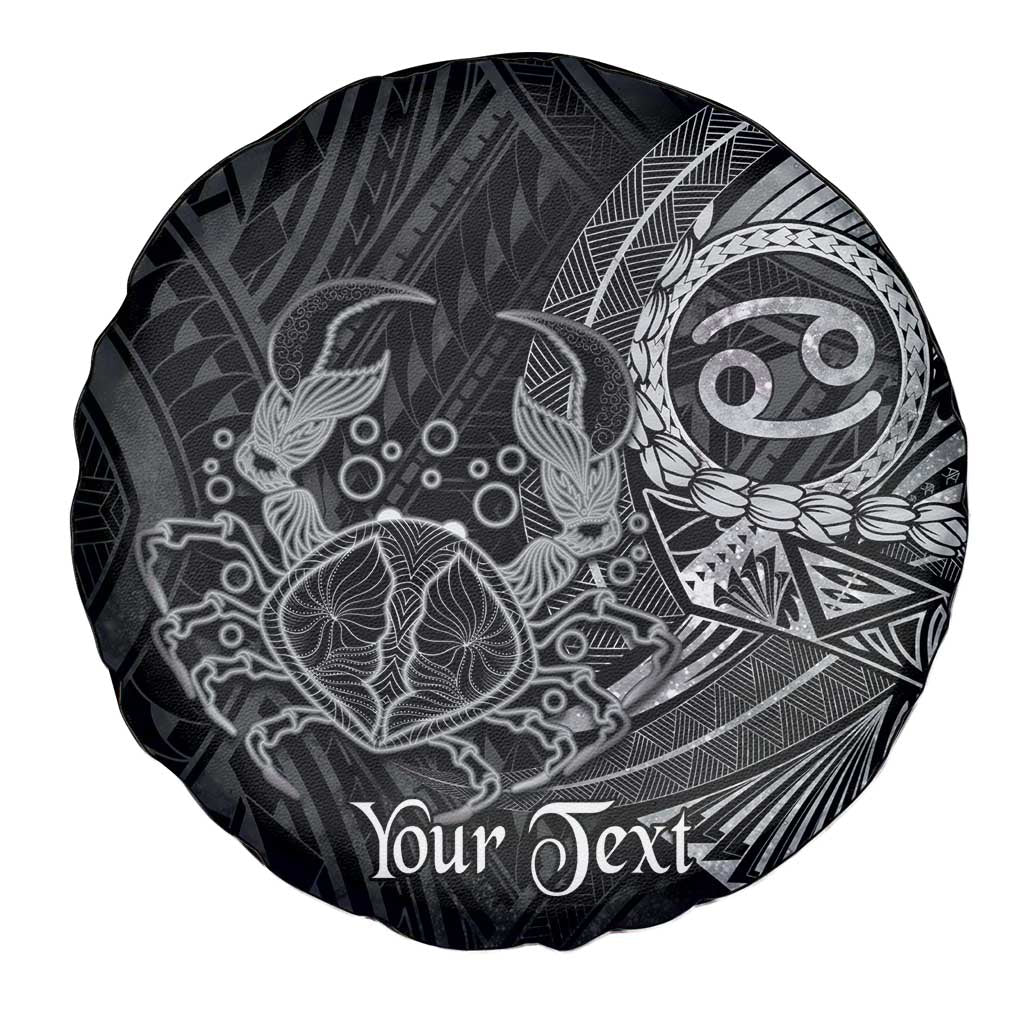 Personalised Polynesia Zodiac Cancer Spare Tire Cover Galaxy Polynesian Pattern Chest Tattoo Style LT14 - Polynesian Pride