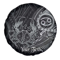 Personalised Polynesia Zodiac Cancer Spare Tire Cover Galaxy Polynesian Pattern Chest Tattoo Style LT14 - Polynesian Pride