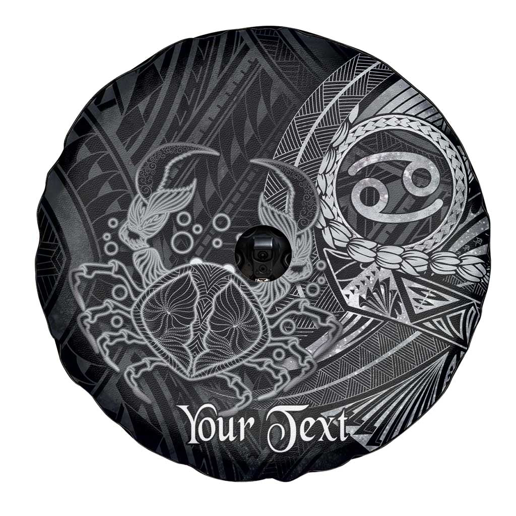 Personalised Polynesia Zodiac Cancer Spare Tire Cover Galaxy Polynesian Pattern Chest Tattoo Style LT14 - Polynesian Pride