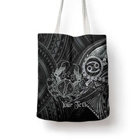Personalised Polynesia Zodiac Cancer Tote Bag Galaxy Polynesian Pattern Chest Tattoo Style LT14 - Polynesian Pride