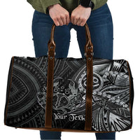 Personalised Polynesia Zodiac Cancer Travel Bag Galaxy Polynesian Pattern Chest Tattoo Style LT14 Black - Polynesian Pride