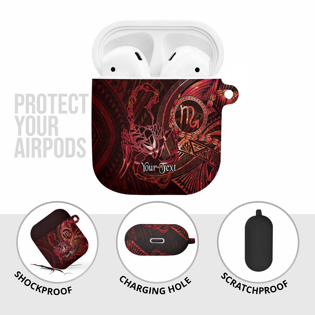Personalised Polynesia Zodiac Scorpio AirPods Case Galaxy Polynesian Pattern Chest Tattoo Style LT14 - Polynesian Pride