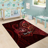 Personalised Polynesia Zodiac Scorpio Area Rug Galaxy Polynesian Pattern Chest Tattoo Style LT14 - Polynesian Pride