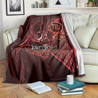 Personalised Polynesia Zodiac Scorpio Blanket Galaxy Polynesian Pattern Chest Tattoo Style