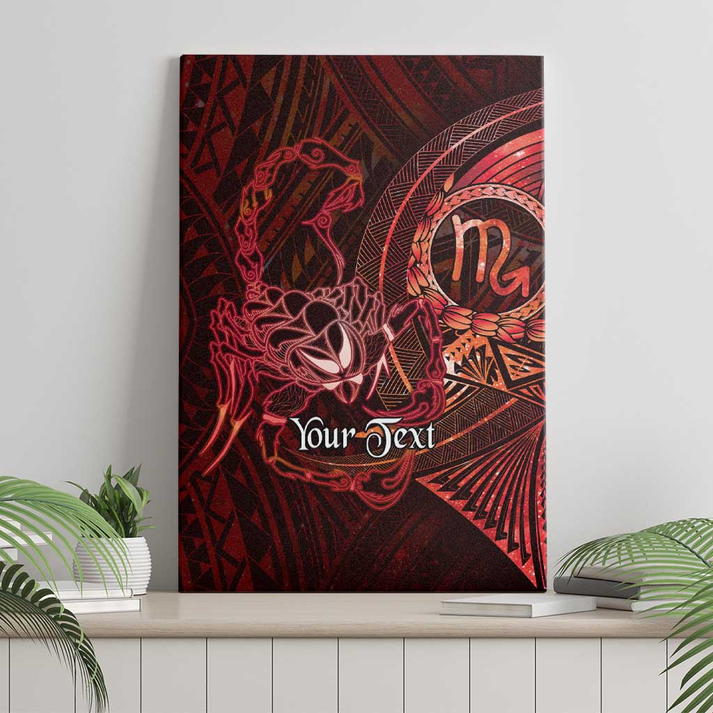 Personalised Polynesia Zodiac Scorpio Canvas Wall Art Galaxy Polynesian Pattern Chest Tattoo Style LT14 - Polynesian Pride