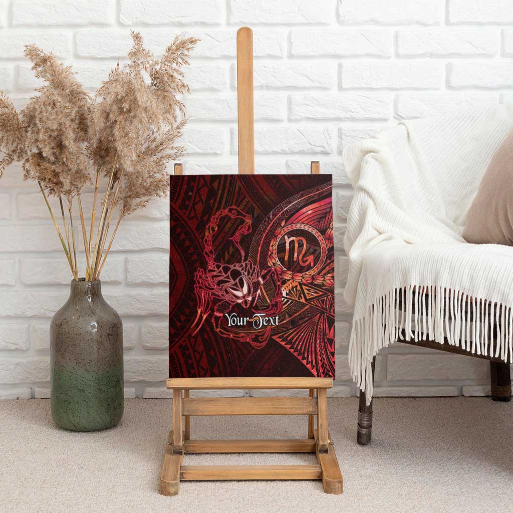 Personalised Polynesia Zodiac Scorpio Canvas Wall Art Galaxy Polynesian Pattern Chest Tattoo Style LT14 - Polynesian Pride