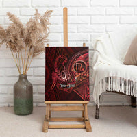Personalised Polynesia Zodiac Scorpio Canvas Wall Art Galaxy Polynesian Pattern Chest Tattoo Style LT14 - Polynesian Pride