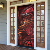 Personalised Polynesia Zodiac Scorpio Door Cover Galaxy Polynesian Pattern Chest Tattoo Style LT14 - Polynesian Pride
