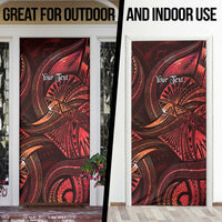 Personalised Polynesia Zodiac Scorpio Door Cover Galaxy Polynesian Pattern Chest Tattoo Style LT14 - Polynesian Pride