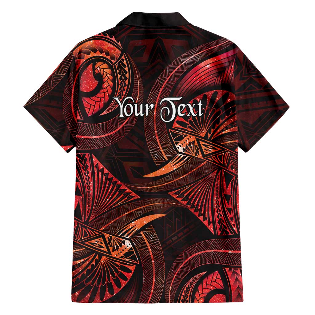Personalised Polynesia Zodiac Scorpio Family Matching Off Shoulder Maxi Dress and Hawaiian Shirt Galaxy Polynesian Pattern Chest Tattoo Style LT14 - Polynesian Pride