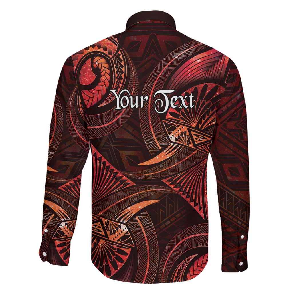 Personalised Polynesia Zodiac Scorpio Family Matching Off Shoulder Maxi Dress and Hawaiian Shirt Galaxy Polynesian Pattern Chest Tattoo Style LT14 - Polynesian Pride