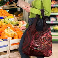 Personalised Polynesia Zodiac Scorpio Grocery Bag Galaxy Polynesian Pattern Chest Tattoo Style LT14 - Polynesian Pride
