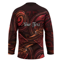 Personalised Polynesia Zodiac Scorpio Hockey Jersey Galaxy Polynesian Pattern Chest Tattoo Style LT14 - Polynesian Pride