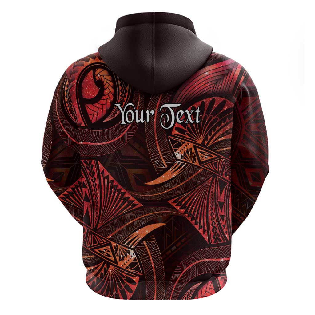 Personalised Polynesia Zodiac Scorpio Hoodie Galaxy Polynesian Pattern Chest Tattoo Style LT14 - Polynesian Pride