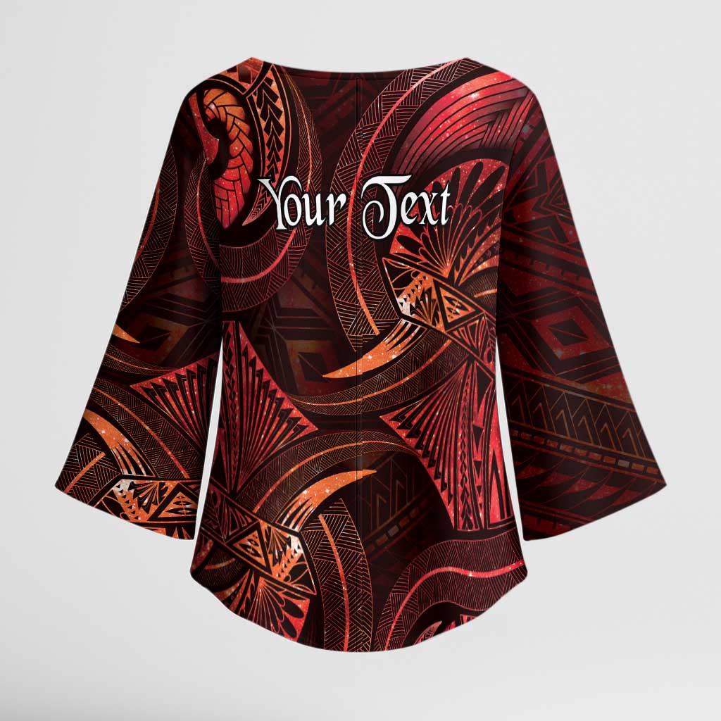Personalised Polynesia Zodiac Scorpio Kimono Sleeve Blouse Galaxy Polynesian Pattern Chest Tattoo Style LT14 - Polynesian Pride