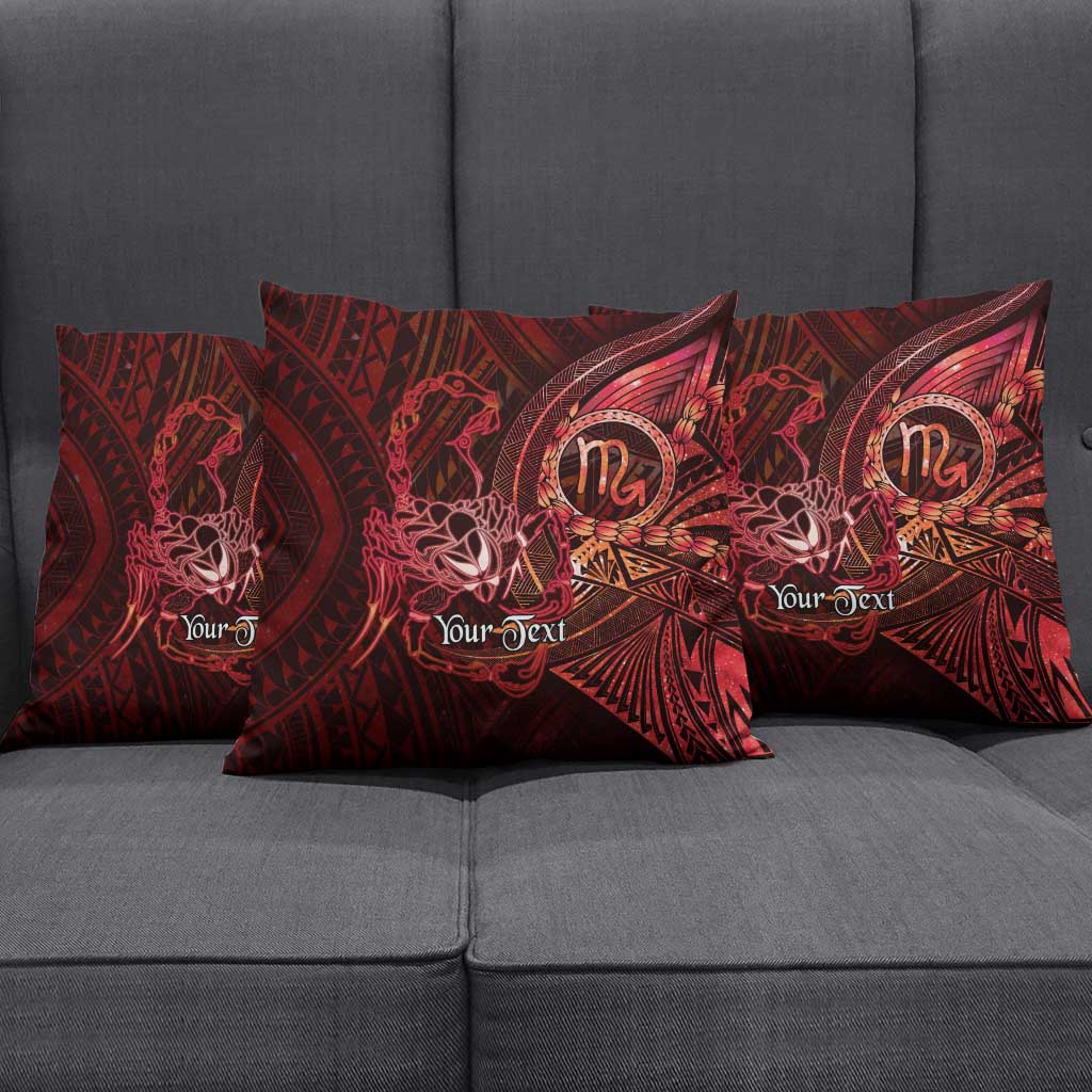 Personalised Polynesia Zodiac Scorpio Pillow Cover Galaxy Polynesian Pattern Chest Tattoo Style LT14 - Polynesian Pride