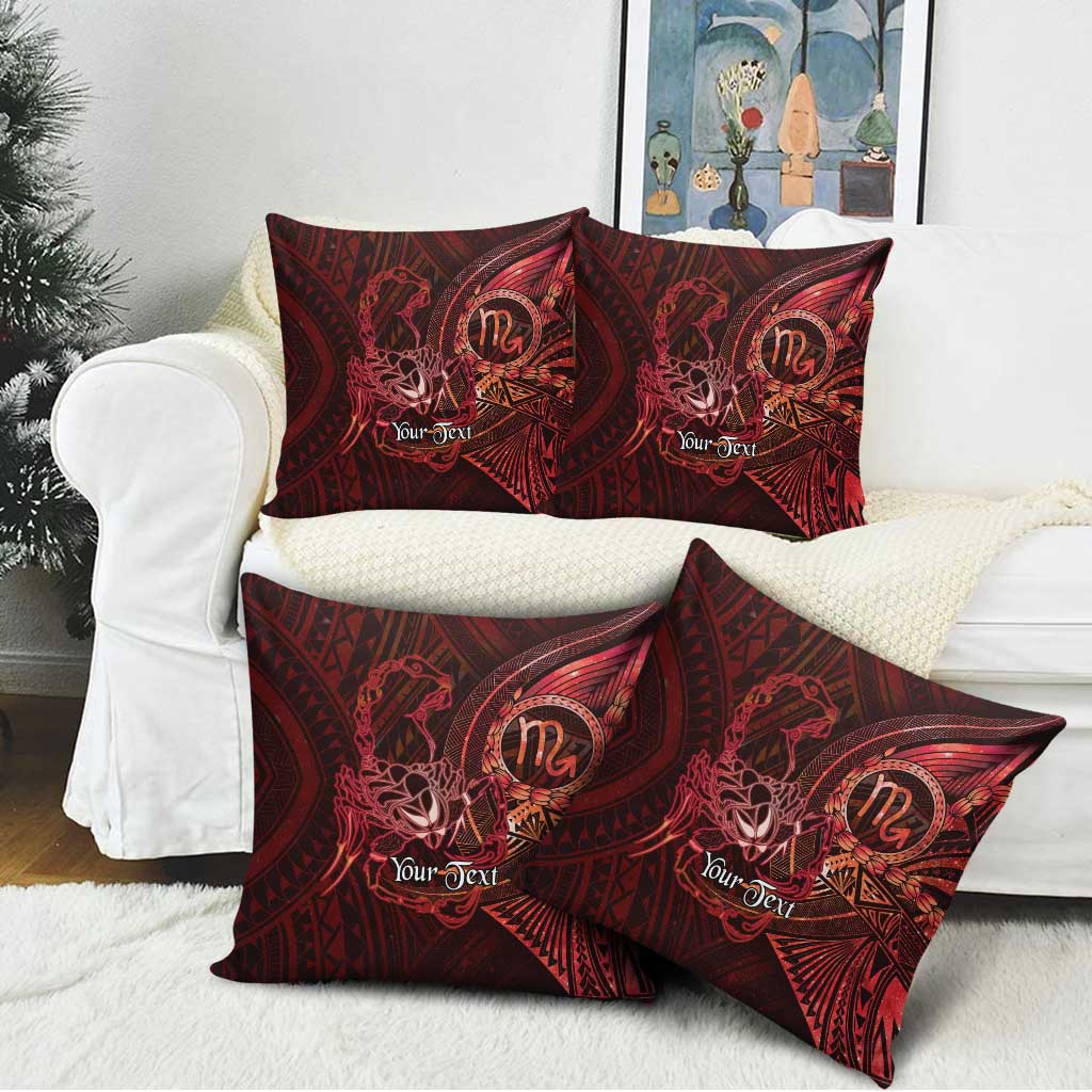 Personalised Polynesia Zodiac Scorpio Pillow Cover Galaxy Polynesian Pattern Chest Tattoo Style LT14 - Polynesian Pride