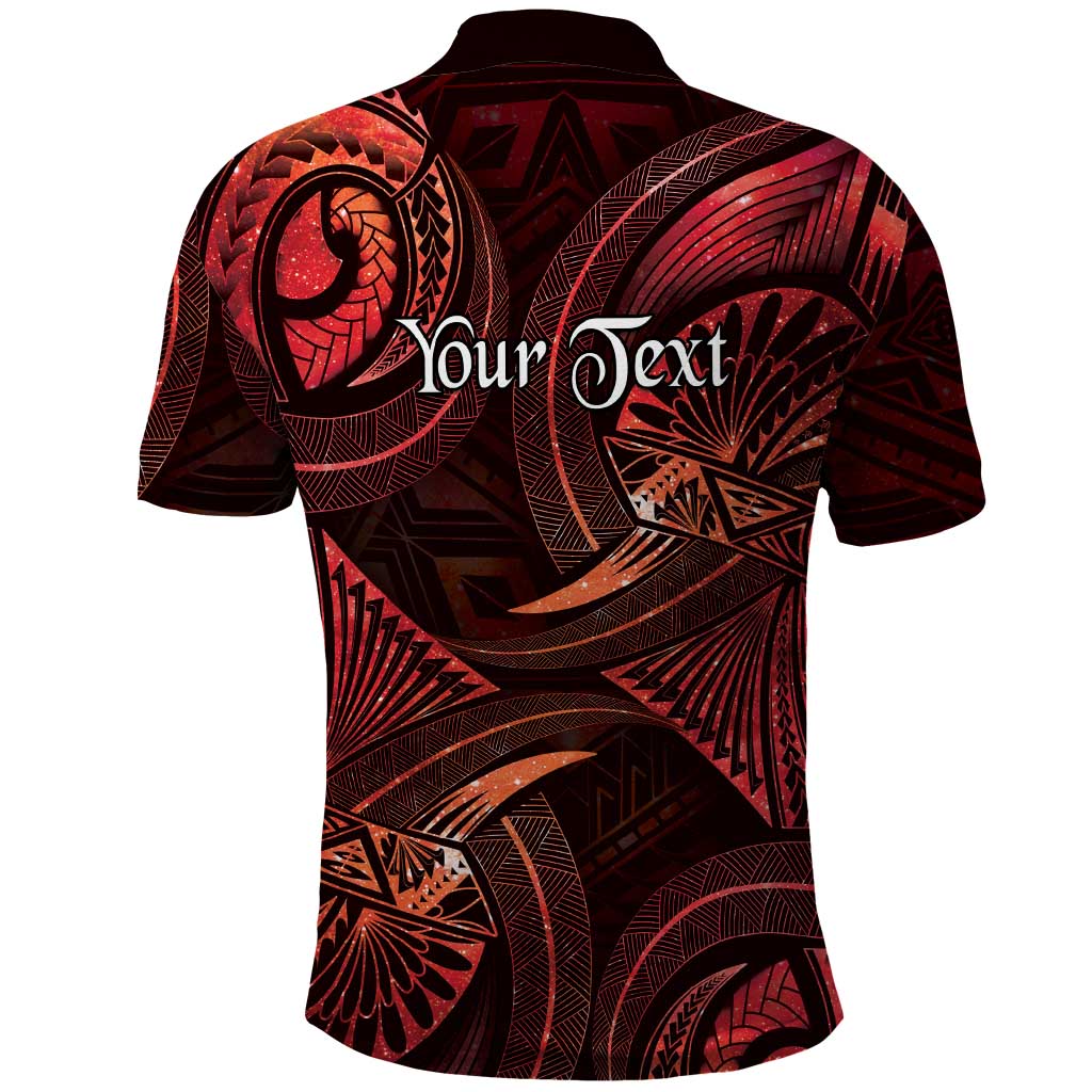 Personalised Polynesia Zodiac Scorpio Polo Shirt Galaxy Polynesian Pattern Chest Tattoo Style LT14 - Polynesian Pride