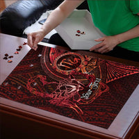 Personalised Polynesia Zodiac Scorpio Puzzle Galaxy Polynesian Pattern Chest Tattoo Style