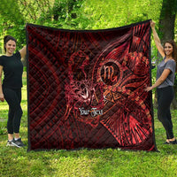 Personalised Polynesia Zodiac Scorpio Quilt Galaxy Polynesian Pattern Chest Tattoo Style