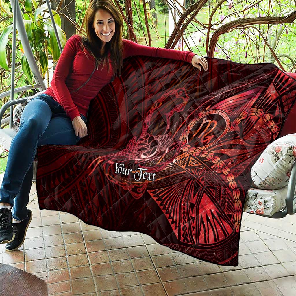 Personalised Polynesia Zodiac Scorpio Quilt Galaxy Polynesian Pattern Chest Tattoo Style