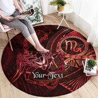 Personalised Polynesia Zodiac Scorpio Round Carpet Galaxy Polynesian Pattern Chest Tattoo Style LT14 - Polynesian Pride