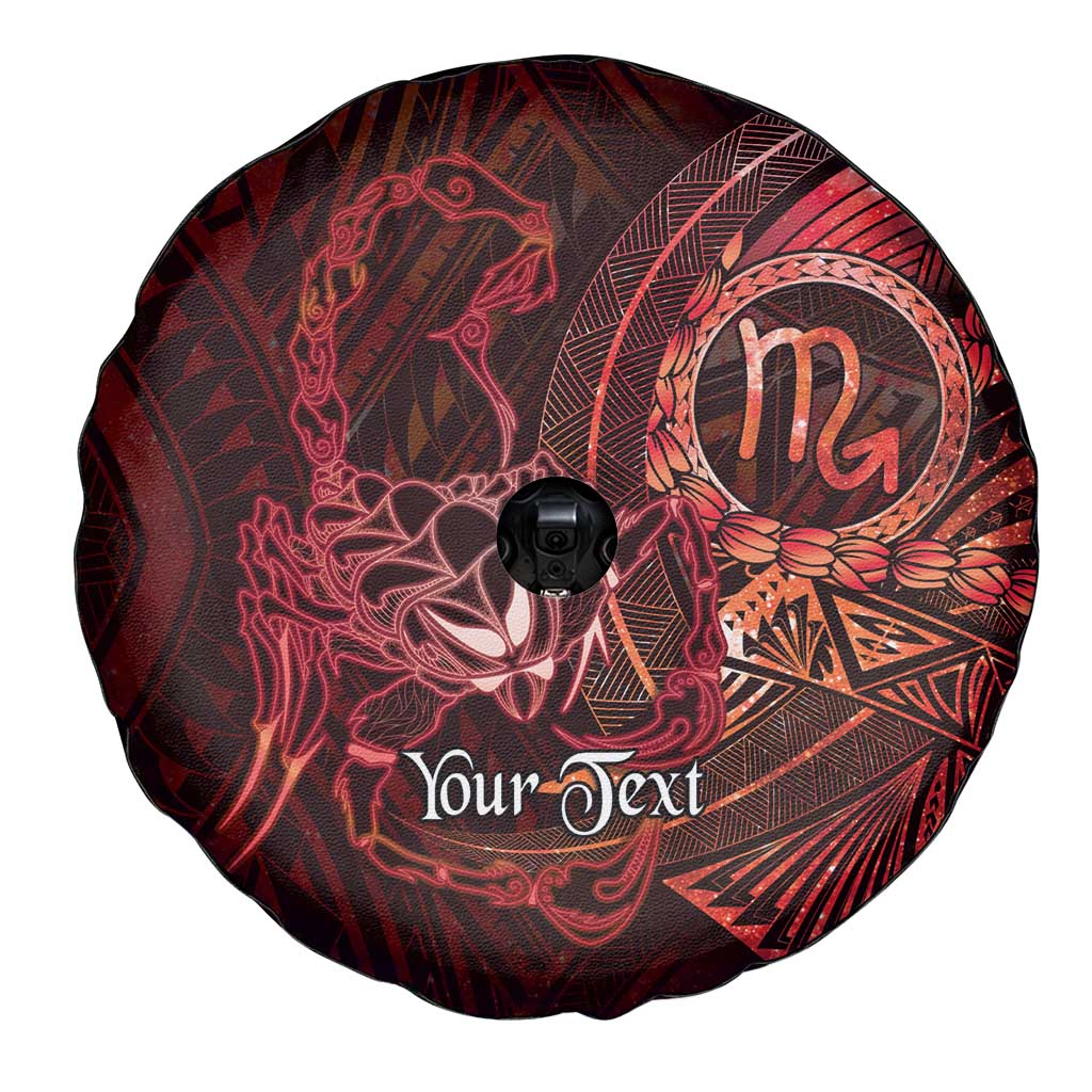 Personalised Polynesia Zodiac Scorpio Spare Tire Cover Galaxy Polynesian Pattern Chest Tattoo Style LT14 - Polynesian Pride