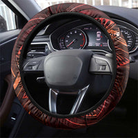 Polynesia Zodiac Scorpio Steering Wheel Cover Galaxy Polynesian Pattern Chest Tattoo Style LT14 - Polynesian Pride