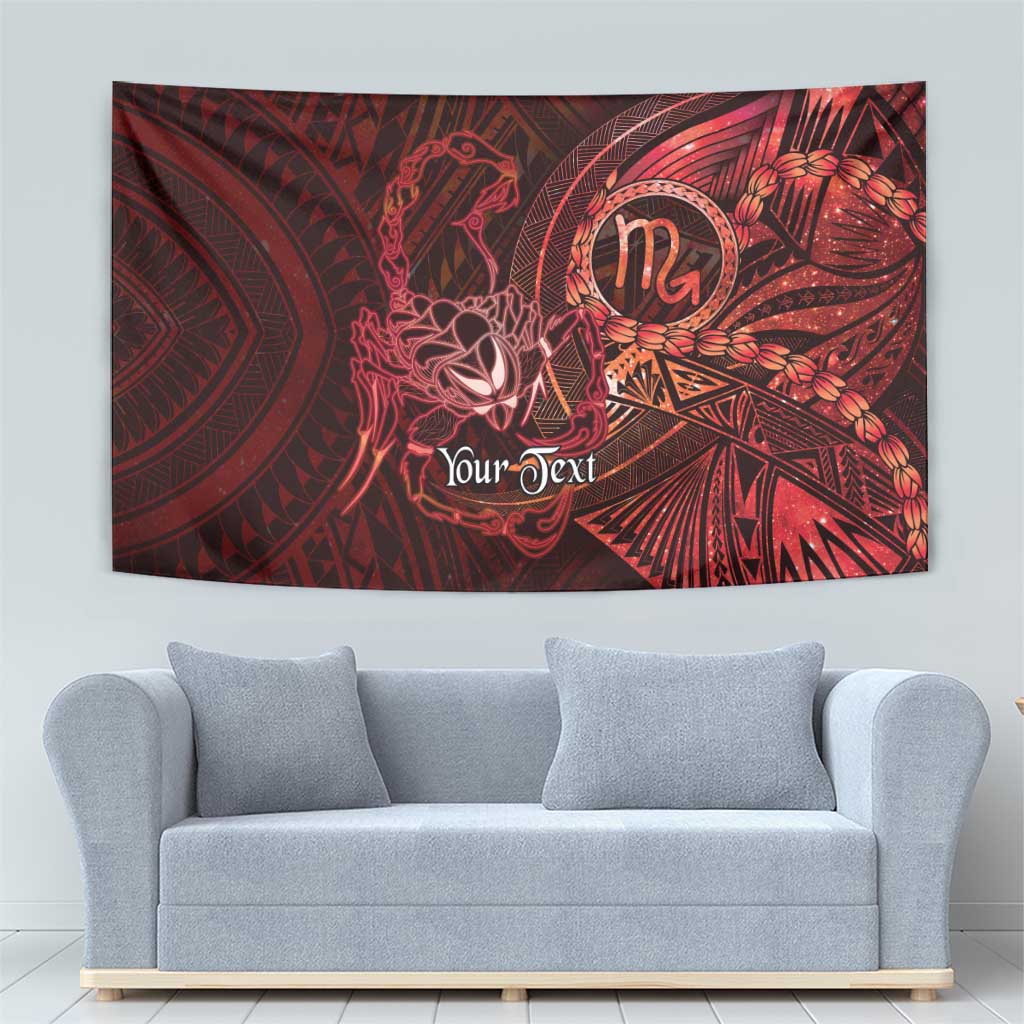 Personalised Polynesia Zodiac Scorpio Tapestry Galaxy Polynesian Pattern Chest Tattoo Style LT14 - Polynesian Pride