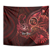Personalised Polynesia Zodiac Scorpio Tapestry Galaxy Polynesian Pattern Chest Tattoo Style LT14 - Polynesian Pride