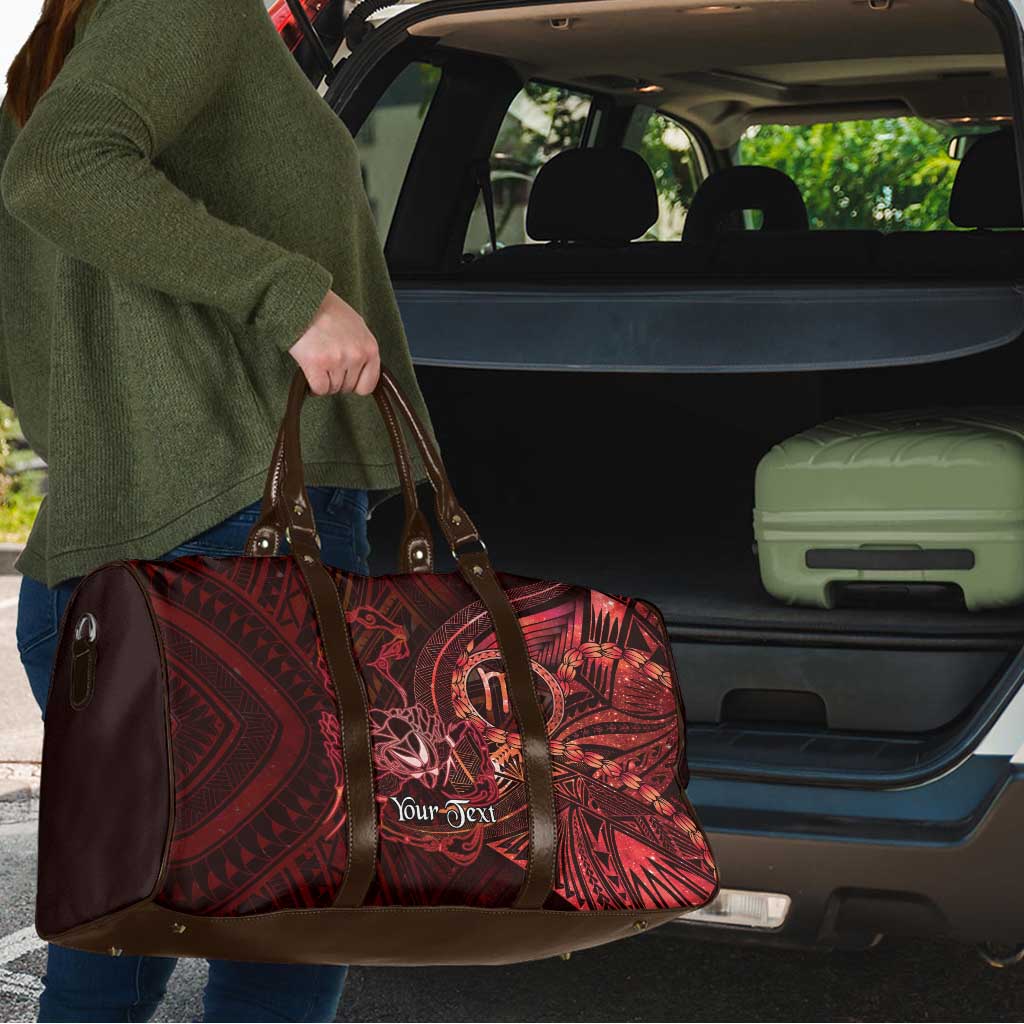 Personalised Polynesia Zodiac Scorpio Travel Bag Galaxy Polynesian Pattern Chest Tattoo Style LT14 - Polynesian Pride