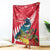 New Zealand Christmas In July Blanket Tui Bird With Kowhai Meri Kirihimete