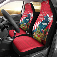 New Zealand Christmas In July Car Seat Cover Tui Bird With Kowhai Meri Kirihimete