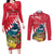 New Zealand Christmas In July Couples Matching Long Sleeve Bodycon Dress and Long Sleeve Button Shirt Tui Bird With Kowhai Meri Kirihimete