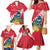 New Zealand Christmas In July Family Matching Mermaid Dress and Hawaiian Shirt Tui Bird With Kowhai Meri Kirihimete