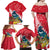 New Zealand Christmas In July Family Matching Off Shoulder Maxi Dress and Hawaiian Shirt Tui Bird With Kowhai Meri Kirihimete