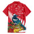 New Zealand Christmas In July Family Matching Short Sleeve Bodycon Dress and Hawaiian Shirt Tui Bird With Kowhai Meri Kirihimete