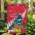 New Zealand Christmas In July Garden Flag Tui Bird With Kowhai Meri Kirihimete